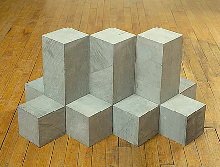 Still Bleu Range, installation, 1989, Carl Andre