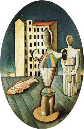 El óvalo de las apariciones, 1918, Carlo Carrà