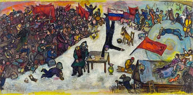 Marc Chagall, La revolución, 1937