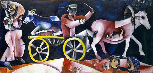 Marc Chagall, Le marchand de bestiaux, 1912