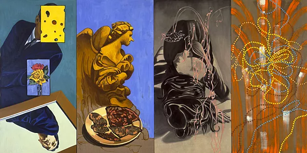 Cheesehead, 1999, David Salle