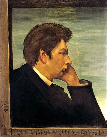 Portrait de l’artiste par lui même (Et quid amabo nisi quod aenigma est? 1911, Giorgio de Chirico