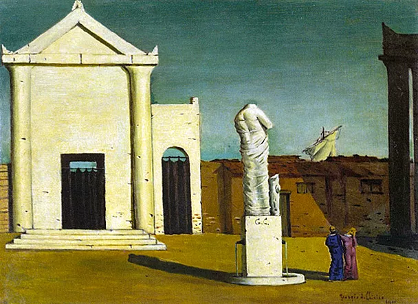 El enigma de una tarde de otoño, 1910, Giorgio de Chirico