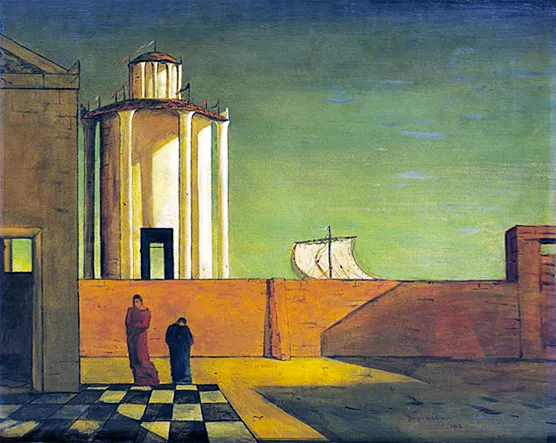 El enigma de la llegada de la tarde, 1911-1912, Giorgio de Chirico
