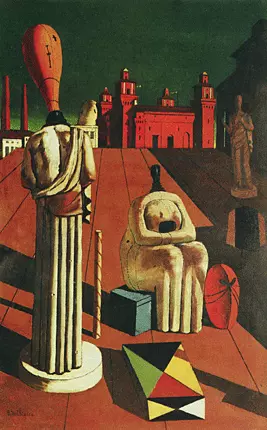 Les muses inquiétantes, 1916, Giorgio de Chirico, Milan, Collection privée