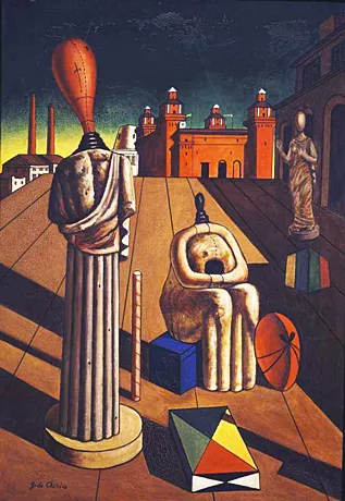 La Musas inquietantes, 1918, Giorgio de Chirico 