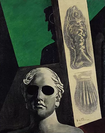 Portrait de Guillaume Apollinaire, 1914, Giorgio de Chirico