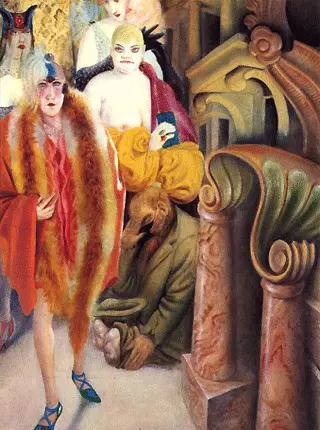 Metrópolis (detalle), 1927-1928, Otto Dix, 