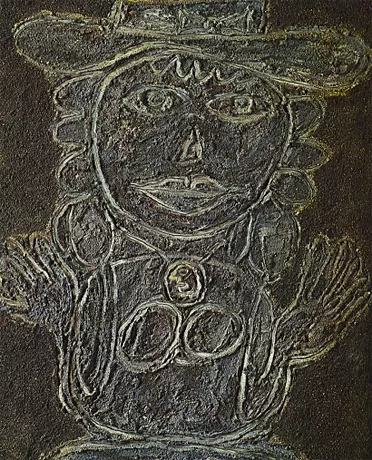 Mujer con sombrero, 1946, Jean Dubuffet