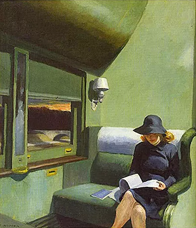 Edward Hopper, Compartimento C, vagón 193, 1938