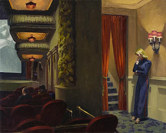 Edward Hopper, Cine en Nueva York (New York Movie), 1939