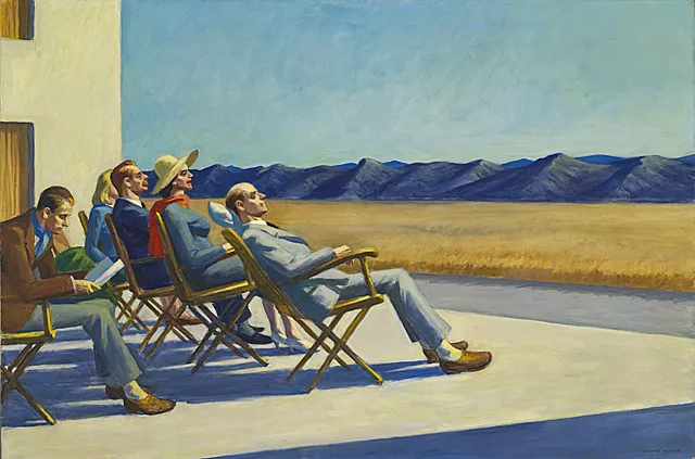 Edward Hopper, Gens au soleil, 1960