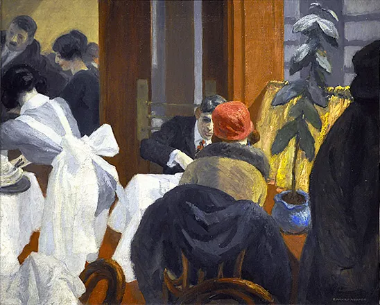 Edward Hopper, New York Restaurant, c. 1922