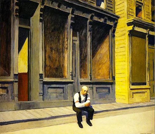 Edward Hopper, Domingo (Sunday), 1926