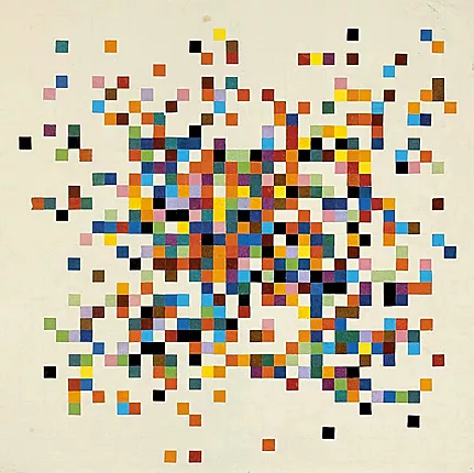 Spectrum Colors Arranged by Chance II, 1951, Ellsworth Kelly