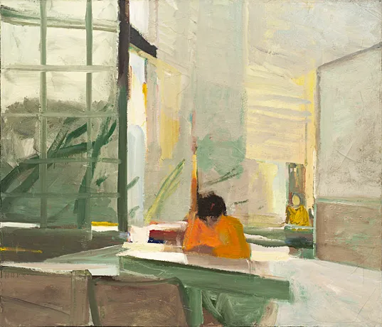 Orange Sweater, 1955, Elmer Bischoff