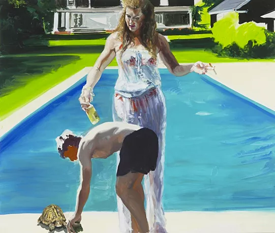 Feeding the Turtle (série Late America), 2016, Eric Fischl, Collection privée