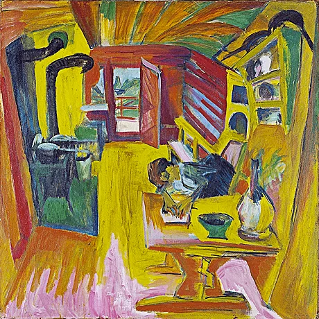 Cocina alpina, 1918, Ernst Ludwig Kirchner (Madrid, Museo Thyssen)