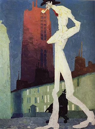 L'homme blanc, 1907, Lyonel Feininger