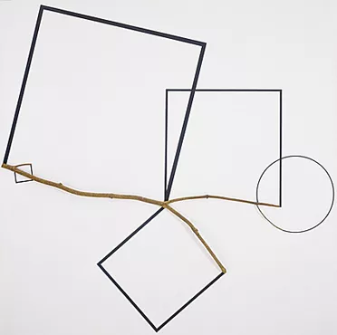 Geometree N° 51, rama y acrílico sobre madera, 1984, François Morellet