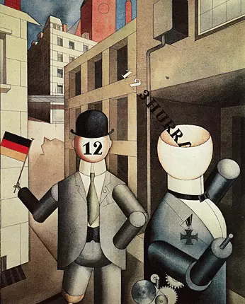 Autómatas republicanos, 1920, George Grosz