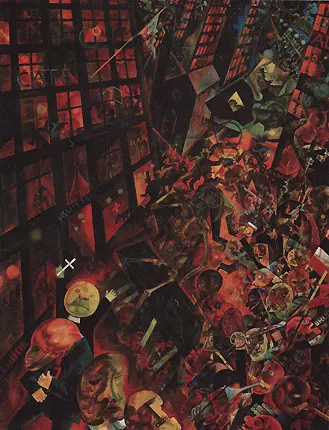 Homenaje a Oskar Panizza, 1917-1918, George Grosz