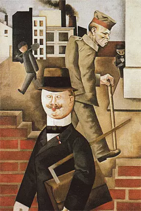 Día gris, 1923, George Grosz, Berlín, Staatliche Museen
