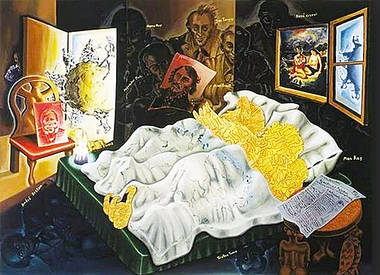 Surrealistisches Tribunal I, 1998, Jörg Immendorff