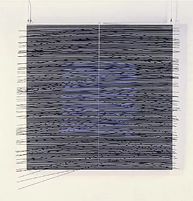 Cuadrado virtual cobalto, 1978-1979, Jesús Rafael Soto