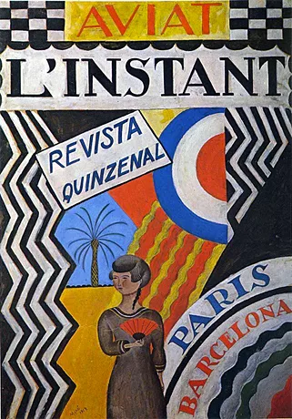 Aviat, l’Instant, projet d’affiche pour la revue l’Instant, 1919, Joan Miró