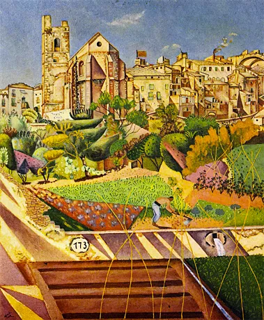 Mont-roig, l’église et le village, 1919, Joan Miró