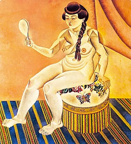Desnudo con espejo, 1919, Joan Miró