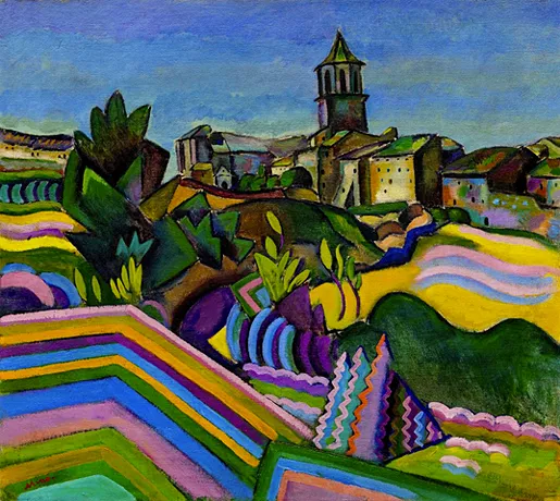 Prades, el poble (Prades, le village), 1917, Joan Miró