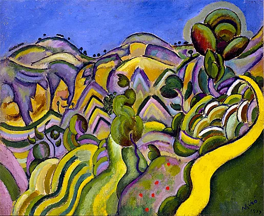 Siurana, el camí (Siurana, le sentier), 1917, Joan Miró