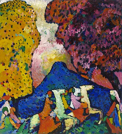 La montagne bleue, 1908-1909, Vassily Kandinsky