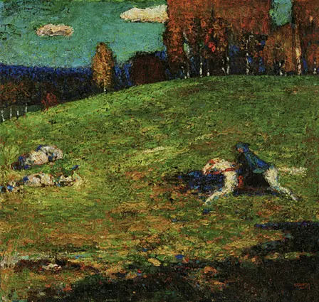 El jinete azul, 1911, Wassily Kandinsky, Zurich, Buehrle Stiftung