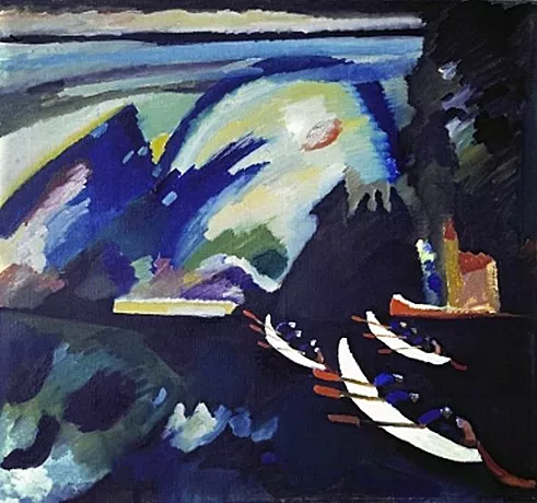 Paseo en barca, 1910, Vassily Kandinsky