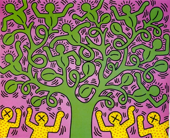 Tree of Life (El árbol de la vida), 1985, Keith Haring