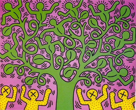 Tree of Life (l’Arbre de la vie), 1985, Keith Haring