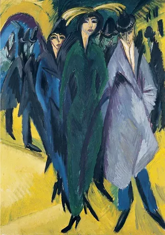 Mujeres en la calle, 1915, Ernst Ludwig Kirchner