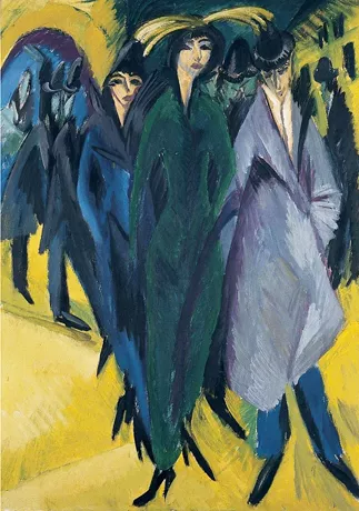 Femmes dans la rue, 1915, Ernst Ludwig Kirchner