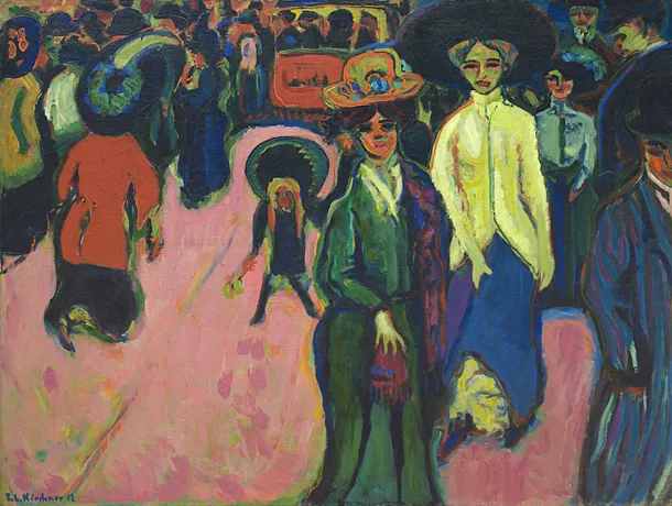 La Rue (ou Rue de Dresde), 1908-1919, Ernst Ludwig Kirchner