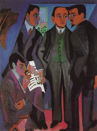 Los pintores del grupo Die Brücke, 1926-1927, Ernst Ludwing Kirchner