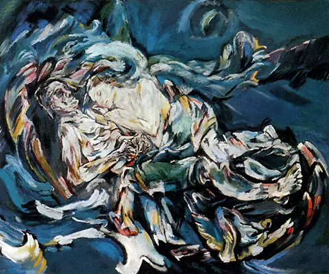 La novia del viento, 1914, Oskar Kokoschka