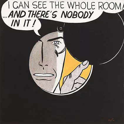 I Can Sea the Whole Room and There is Nobody in It, 1961, Roy Lichtenstein