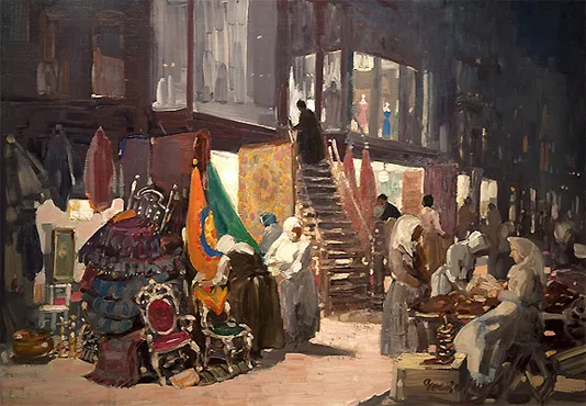 Allen Street, hacia 1905, George Luks