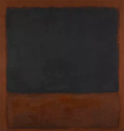 Untitled (Black, Red over Black on red), 1964, Mark Rothko
