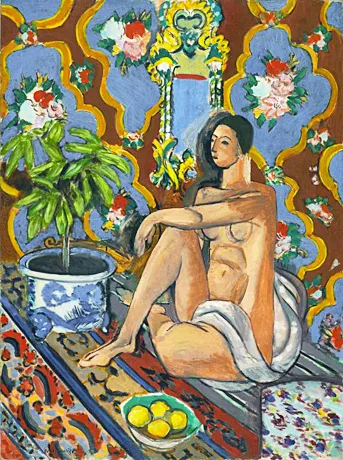 Henri Matisse, Figura decorativa sobre fondo ornamental, 1925-1926