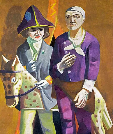 Max Beckmann y Quappi, 1925, Max Beckmann