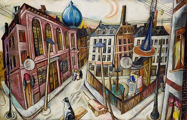 La sinagoga, 1919, Max Beckmann